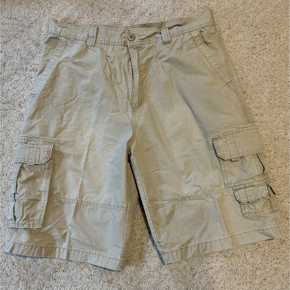 Alpine Design Shorts Mens 36 Beige 100% Cotton Utility Hiking Camping